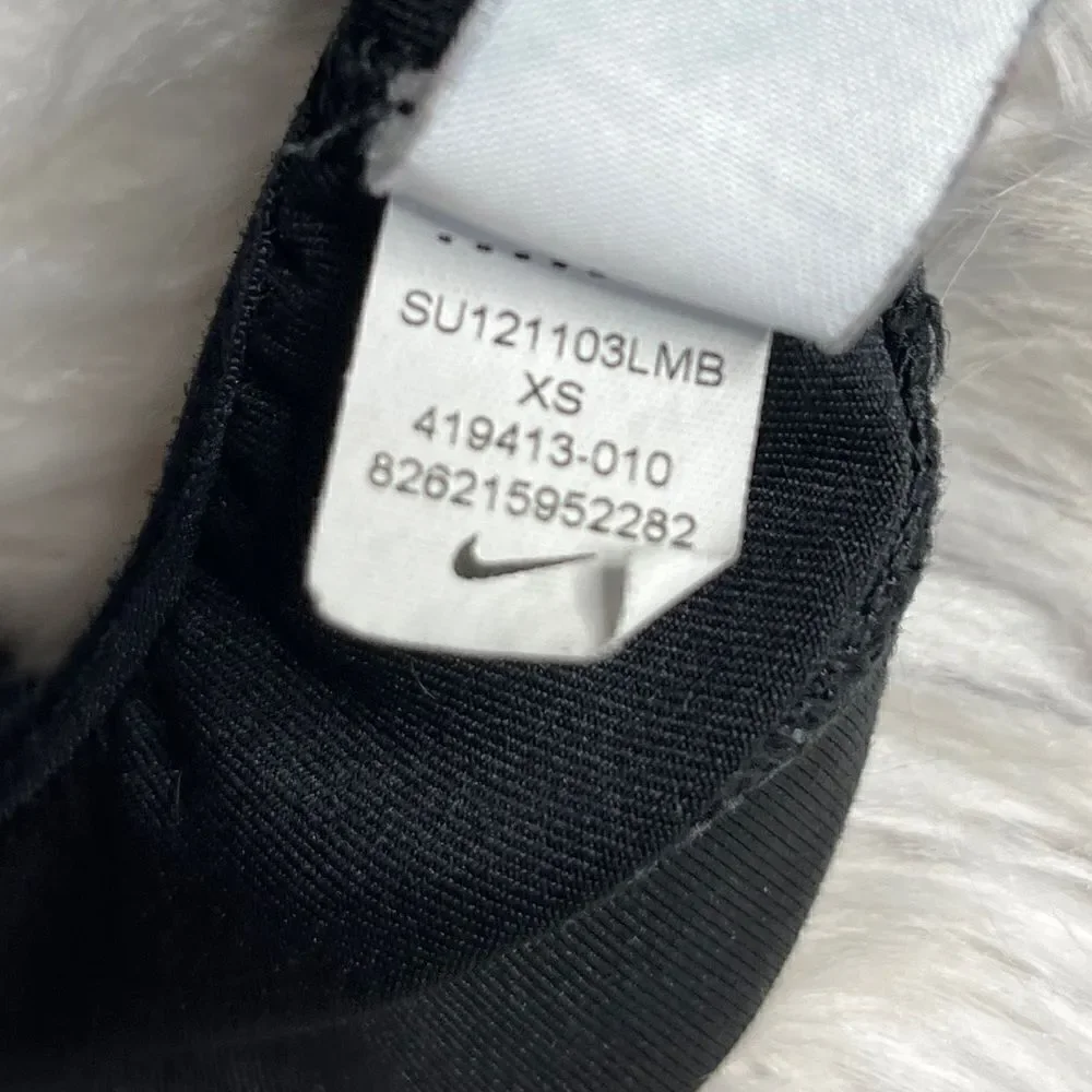 Nike Dri Fit Racer Back Sports Bra Black Size XS
